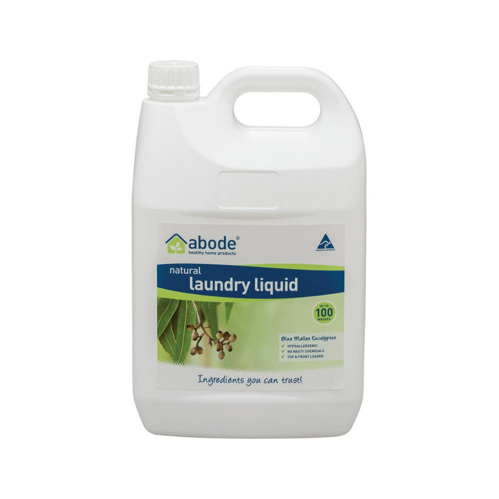 AbodeLaundryLiquid_FrontTop_Eucalyptus4L_media-01_c8887fd1-69f1-4d68-8c9a-827a0d5e54a0