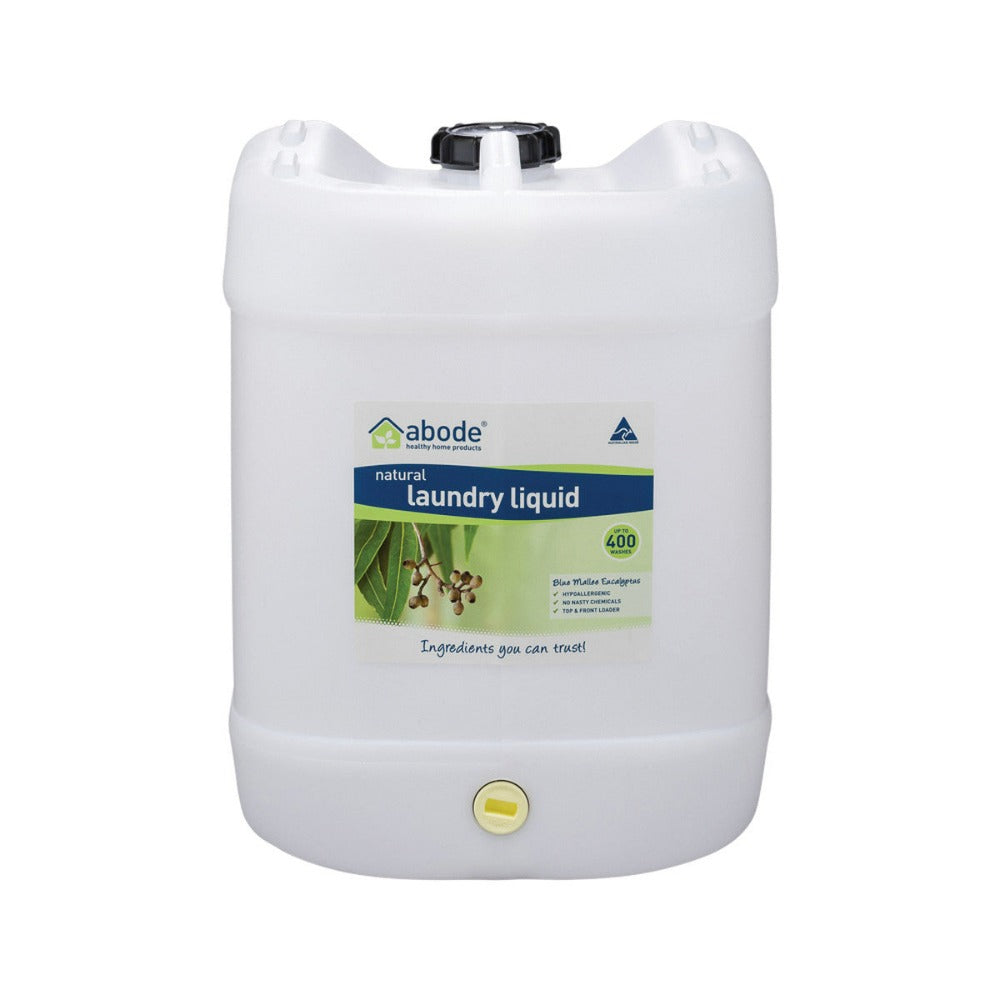 AbodeLaundryLiquid_FrontTop_EucalyptusDrumwithTap15L_media-01_f17153fc-721b-4cf6-9549-2e5e70e9e0dd