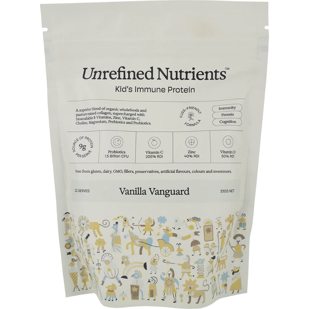unrefined-nutrients-kids-immune-protein-vanilla-vanguard-330g-front